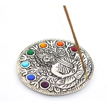 Metal 7 Çakra ( Chakra ) Buda Tütsülük Ksk2175