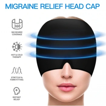 Migren Soğuk-sıcak Kompres Maske | Baş Ağrısı Ve Stres Gidermeye Yardımcı Jel Maske
