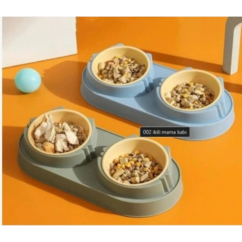 Mikopet Çift Bölmeli Mama Ve Su Kabı