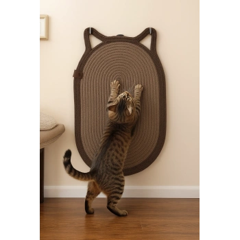 Mikopet Dekoratif Kedi Kulaklı Tırmalama Paspası