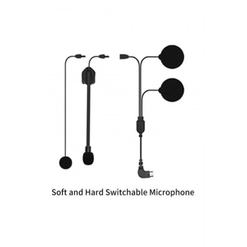 Mikrofonlu Motosiklet Kaskı Kulaklığı Tam/yarım Yüz Kaskları İçin 2’si 1 Arada Kulaklık Seti