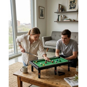Mini Bilardo Masası Oyuncak Seti Çocuklar İçin Eğlenceli Masa Oyunu