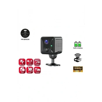 Mini Ip Kamera Sensörlü Algılamalı Sesli Konuşmalı 1080p Hd Wifi Kamera