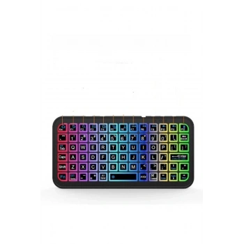 Mini Klavye Smarttv Işıklı Bluetooth Kablosuz Televizyon Ps3 Dizüstü Tabletler Ve Telefonlar İçin