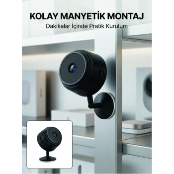Mini Wi-fi Güvenlik Kamerası A9 Hd Görüntü Hareket Algılama Ve Uzaktan Canlı İzleme