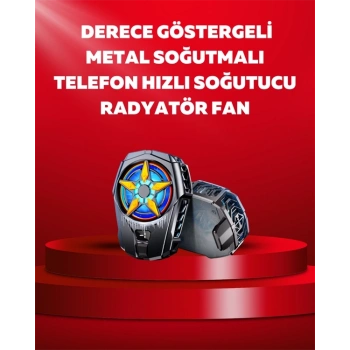 Mobil Cihaz Soğutma Radyatörü – Metal+abs, Type-c Kablolu