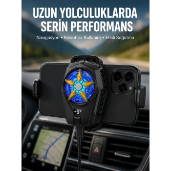 Mobil Cihaz Soğutma Radyatörü – Metal+abs, Type-c Kablolu Yeni Nesil