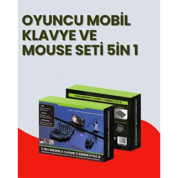 Mobil Uyumlu Klavye Mouse Seti – Pubg Ve Fps Oyunları İçin 5i 1 Arada Oyun Kiti
