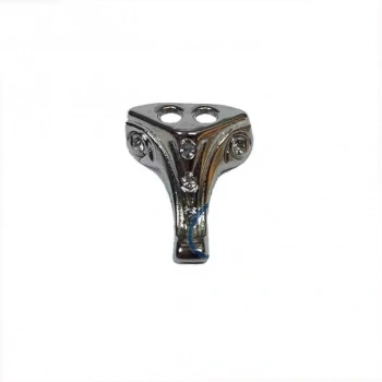 Moda Taşlı Ahşap Sandık Ayağı, Kutu Ayak 1,5 Cm - Nikel, 100 Adet