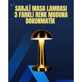Modern Tasarım Şarjlı Masa Lambası – 1800 Mah Batarya
