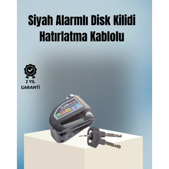 Motosiklet Ve Bisiklet İçin 6mm Pinli Alarmlı Disk Kilidi