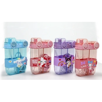 My Melody Çift Bölmeli Pipetli Matara & Suluk Alk5106