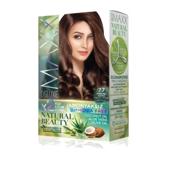 Natural Beauty Amonyaksız Saç Boyası 7.7 Karamel Kahve (599)