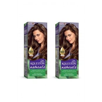 Naturals Saç Boyası Açık Kahve 5/0 2X Paket (599)