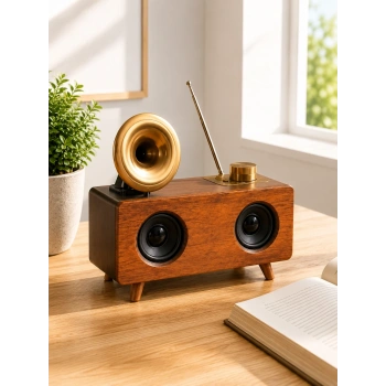 Nostaljik Radyo Bluetooth Bağlantılı Şarjlı Yüksek Ses Kaliteli Yeni Nesil