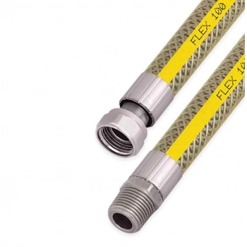 Ocak Fırın Doğalgaz Bağlantı Fleksi Extra Korumalı Hortum 1 Metre