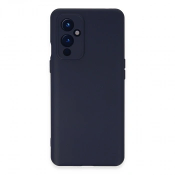 One Plus 9 Kılıf Nano İçi Kadife Silikon - Lacivert