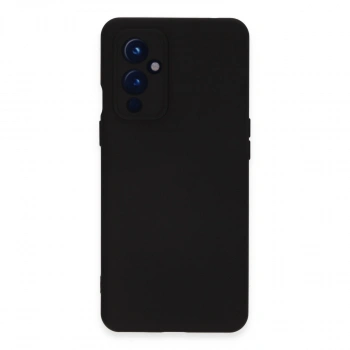 One Plus 9 Kılıf Nano İçi Kadife Silikon - Siyah