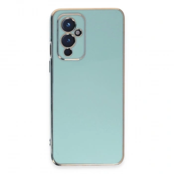 One Plus 9 Kılıf Volet Silikon - Açık Yeşil