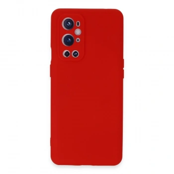 One Plus 9 Pro Kılıf Nano İçi Kadife Silikon - Kırmızı