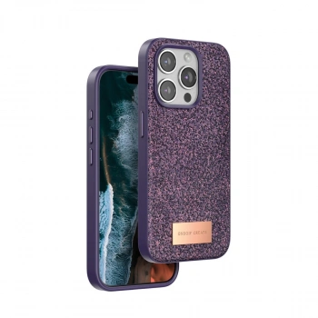 Onegif Apple İphone 14 Pro Max Bright Simli Kapak - Derin Mor