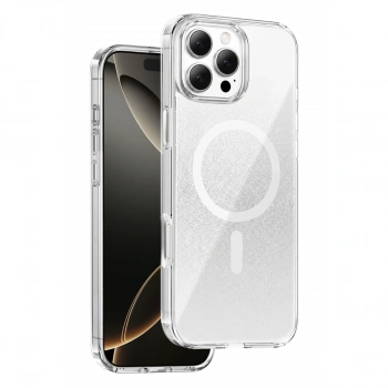 Onegif Apple İphone 16 Pro Max Sora Simli Magsafe Kapak - Beyaz