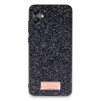 Onegif Samsung Galaxy A05 Bright Simli Kapak - Siyah