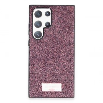 Onegif Samsung Galaxy S23 Ultra Bright Simli Kapak - Derin Mor