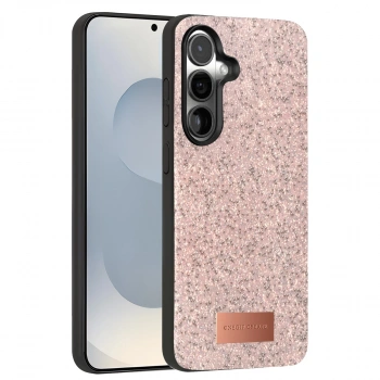 Onegif Samsung Galaxy S25 Plus Bright Simli Kapak - Pembe