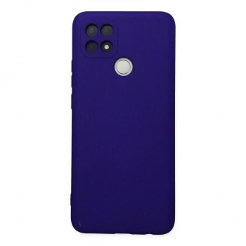 Oppo A15 Kılıf Nano İçi Kadife Silikon - Mor