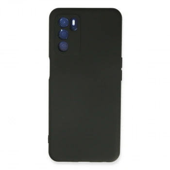 Oppo A16 Kılıf Nano İçi Kadife Silikon - Siyah