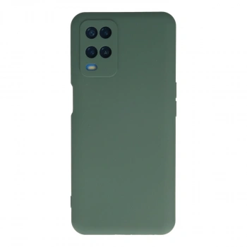 Oppo A54 4g Kılıf Nano İçi Kadife Silikon - Koyu Yeşil