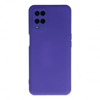 Oppo A54 4g Kılıf Nano İçi Kadife Silikon - Mor