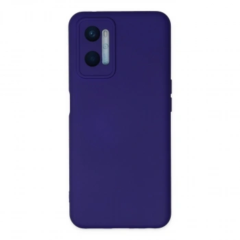 Oppo A96 Kılıf Nano İçi Kadife Silikon - Mor