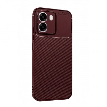 Oppo Oppo A6t 5g Auto Focus Karbon Kapak - Bordo