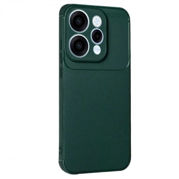 Oppo Reno 15 Auto Focus Karbon Kapak - Koyu Yeşil