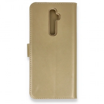 Oppo Reno 2z Kılıf Trend S Plus Kapaklı Kılıf - Gold