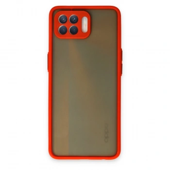 Oppo Reno 4 Lite Kılıf Montreal Silikon Kapak - Kırmızı
