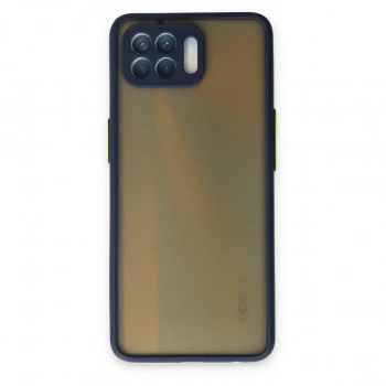 Oppo Reno 4 Lite Kılıf Montreal Silikon Kapak - Lacivert