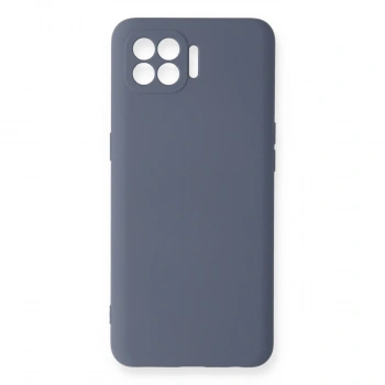 Oppo Reno 4 Lite Kılıf Nano İçi Kadife Silikon - Gri