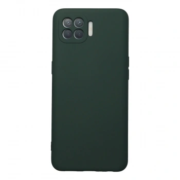 Oppo Reno 4 Lite Kılıf Nano İçi Kadife Silikon - Koyu Yeşil