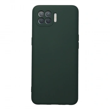 Oppo Reno 4 Lite Kılıf Nano İçi Kadife Silikon - Koyu Yeşil