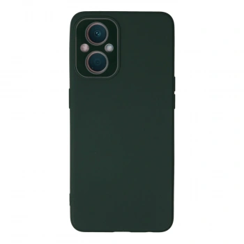Oppo Reno 7 Lite Kılıf Lansman Glass Kapak - Koyu Yeşil