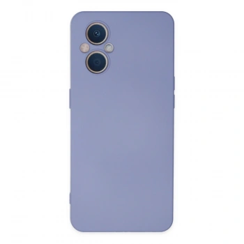 Oppo Reno 7 Lite Kılıf Nano İçi Kadife Silikon - Lila