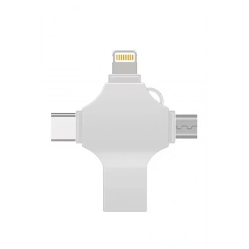 Otg 4in1 Cep Telefonu Çok Fonksiyonlu Usb Flash Bellek 128 Gb Type-c, Micro Sd Ve Kart Okuyucu