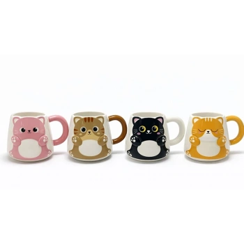 Özel Tasarım 3d Kedi Figürlü Kupa Bardak Alk5031