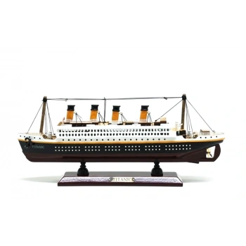 Özel Tasarım Ahşap Işıklı Titanik Gemi Alk4613