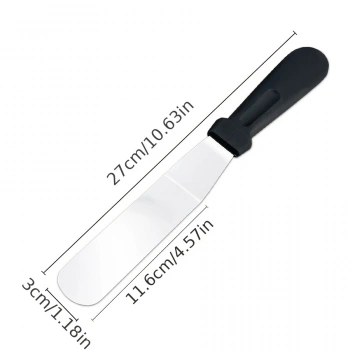 Paslanmaz Çelik L Tipi Pastacı Spatulası – Krema Düzeltme Ve Pasta Şekillendirme Bıçağı
