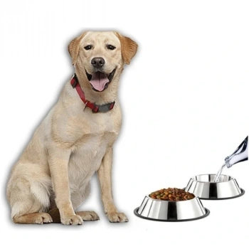 Paslanmaz Çelik Metal Mama Kabı 34 Cm.