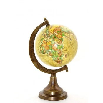Pirinç Dünya Küre 3382a